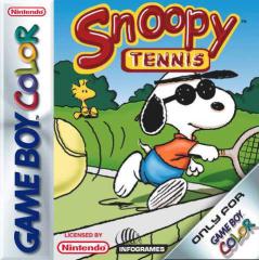 Snoopy Tennis - Game Boy Color Cover & Box Art