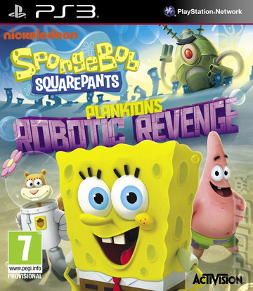 SpongeBob SquarePants: Plankton's Robotic Revenge - PS3 Cover & Box Art