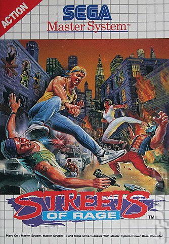Streets of Rage - Sega Master System Cover & Box Art