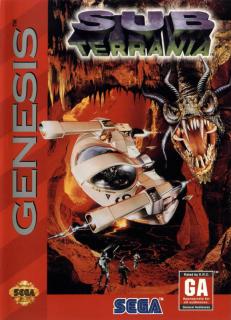 Sub Terrania - Sega Megadrive Cover & Box Art