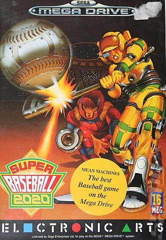 Super Baseball 2020 - Sega Megadrive Cover & Box Art