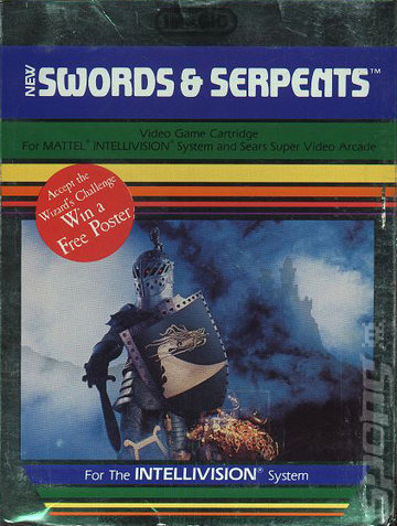 Swords & Serpents  - Intellivision Cover & Box Art