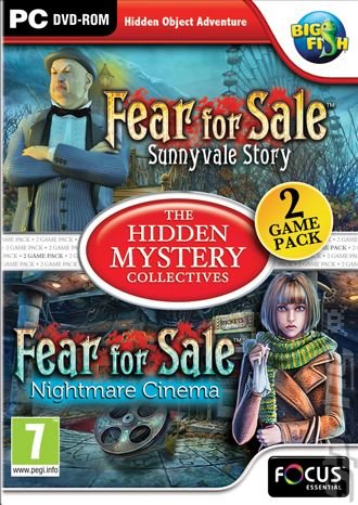 The Hidden Mystery Collectives: Fear for Sale: Sunnyvale Story and Fear for Sale: Nightmare Cinema - PC Cover & Box Art