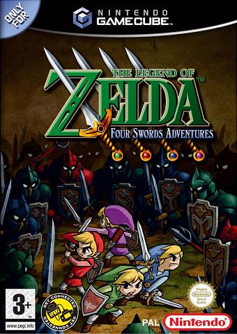 The Legend of Zelda: Four Swords Adventures - GameCube Cover & Box Art