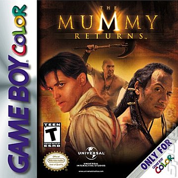 The Mummy Returns - Game Boy Color Cover & Box Art