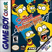 The Simpsons: Treehouse Of Horror - Game Boy Color Cover & Box Art