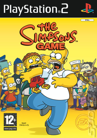 The Simpsons Game - PS2 Cover & Box Art
