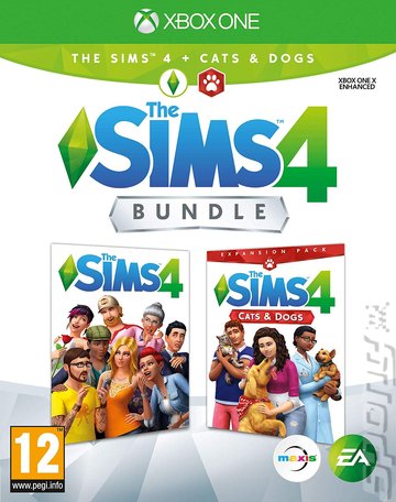 The Sims 4 Bundle: The Sims 4 + Cats & Dogs - Xbox One Cover & Box Art