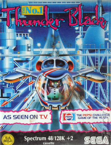 Thunder Blade - Spectrum 48K Cover & Box Art