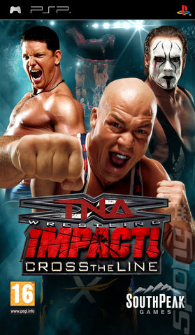 TNA Impact Cross The Line - PSP Cover & Box Art