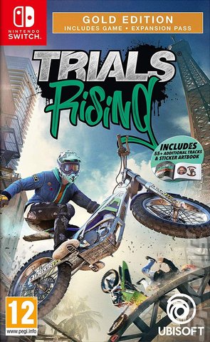 Trials Rising - Switch Cover & Box Art