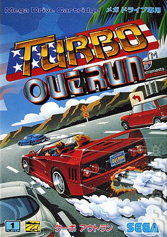 Turbo OutRun  - Sega Megadrive Cover & Box Art