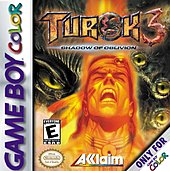 Turok 3: Shadow of Oblivion - Game Boy Color Cover & Box Art