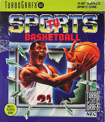 TV Sports Basketball - NEC PC Engine Cover & Box Art