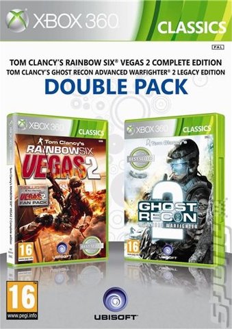 Ubisoft Double Pack: Rainbow Six Vegas & Ghost Recon Advanced Warfighter 2 - Xbox 360 Cover & Box Art