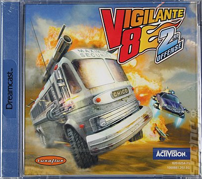 Vigilante 8: 2nd Offence - Dreamcast Cover & Box Art