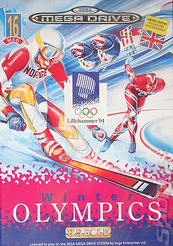 Winter Olympics - Sega Megadrive Cover & Box Art