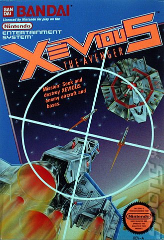 Xevious - NES Cover & Box Art