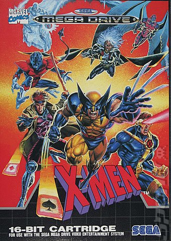 X-Men - Sega Megadrive Cover & Box Art