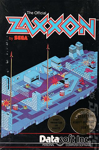 Zaxxon  - Atari 400/800/XL/XE Cover & Box Art