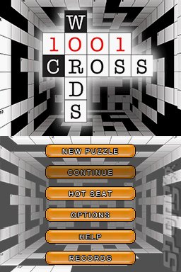 1001 Crosswords - DS/DSi Screen