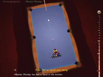 3D Ultra Cool Pool Eightball - PC Screen