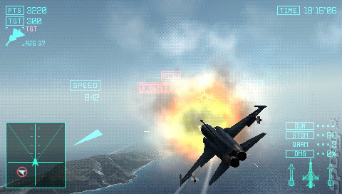 Ace Combat: Joint Assault - PSP Screen