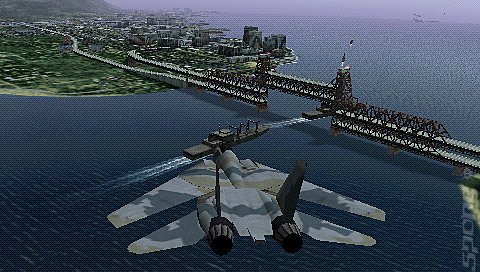 Ace Combat X: Skies of Deception - PSP Screen