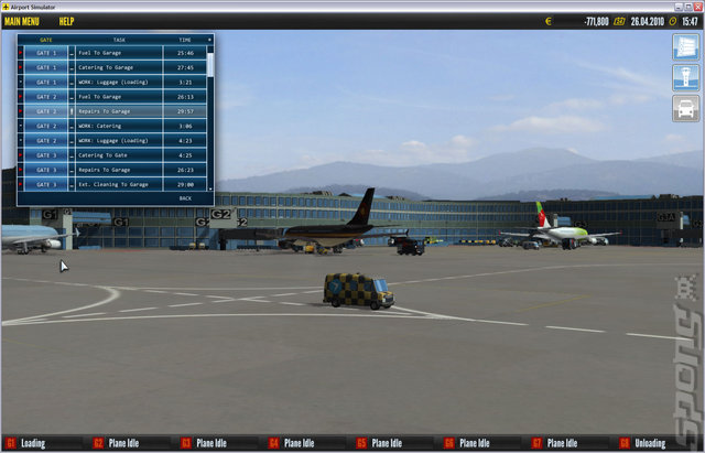 Airport Simulator - PC Screen