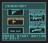 Aliens Thanatos Encounter - Game Boy Color Screen