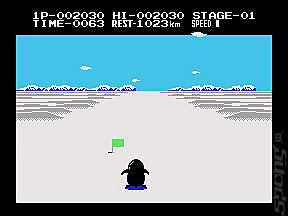 Antarctic Adventure - Colecovision Screen