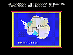 Antarctic Adventure - Colecovision Screen