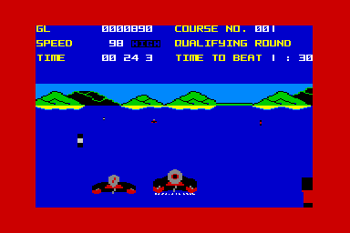 Aqua Racer - C64 Screen