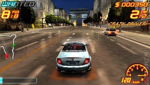 Asphalt 2: Urban GT - PSP Screen