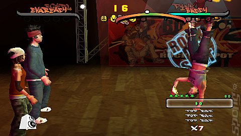 B-Boy - PSP Screen
