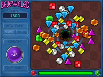 Bejeweled and Alchemy - Power Mac Screen