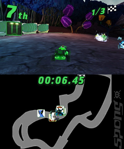 Ben 10 Galactic Racing - 3DS/2DS Screen