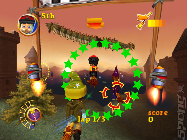 Billy the Wizard: Rocket Broomstick Racing - Wii Screen