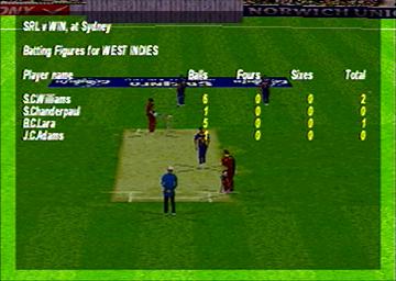 Brian Lara Cricket - PlayStation Screen