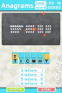 Challenge Me: Word Puzzles - DS/DSi Screen