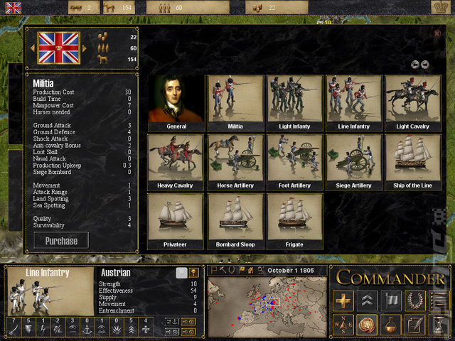 Military History Commander: Napoleon at War - PC Screen