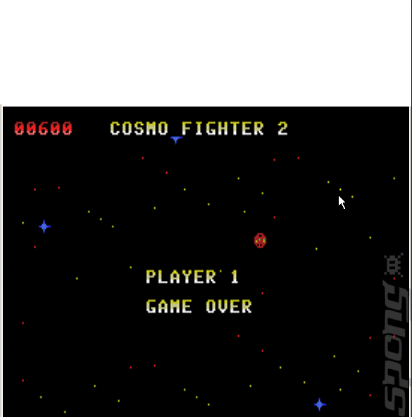 Cosmo Fighter - Colecovision Screen