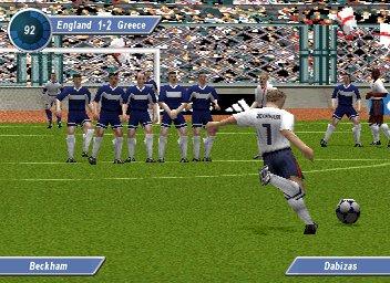 David Beckham Soccer - PlayStation Screen