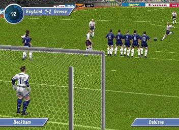 David Beckham Soccer - PlayStation Screen