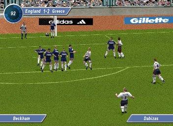 David Beckham Soccer - PlayStation Screen