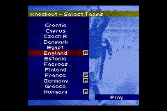 David Beckham Soccer - Game Boy Color Screen