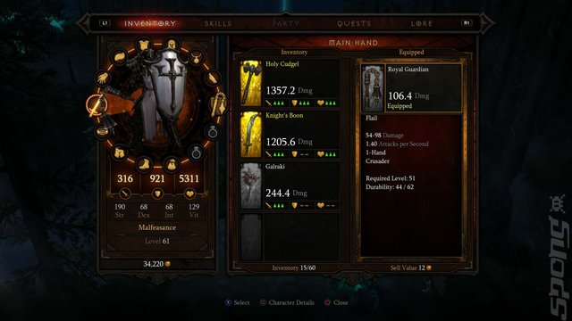 Diablo III: Reaper of Souls: Ultimate Evil Edition - Xbox 360 Screen