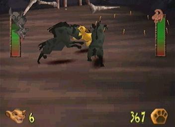 Disney's The Lion King: Simba's Mighty Adventure - PlayStation Screen
