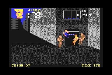 Double Dragon 3: Rosetta Stone - C64 Screen