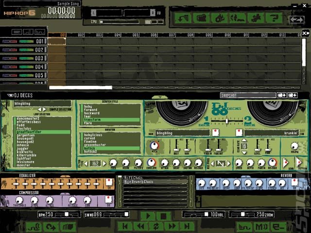 eJay: Hip Hop + Techno - PC Screen